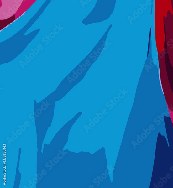 Obraz Colorful Abstract Web Banner Design with Smooth Wave Elements. Modern and Vibrant Abstract Web Background Featuring Flowing Wave Arts. Clean Line Colorful Abstract Web Banner with Gradient Waves