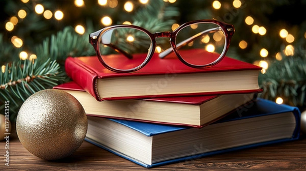 Fototapeta Festive Reading Scene