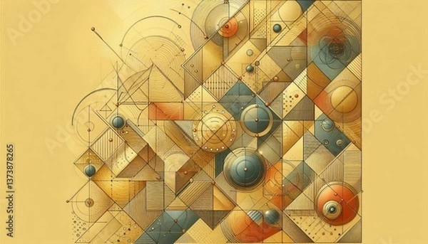 Fototapeta Geometric Shapes Subtle geometric shapes incorporated into the y
