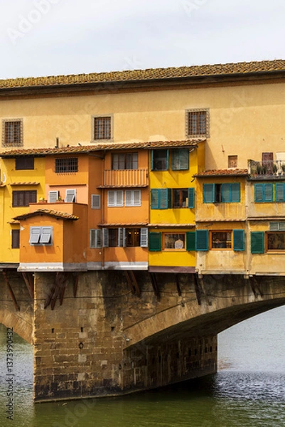Fototapeta view of Florence with Arno river