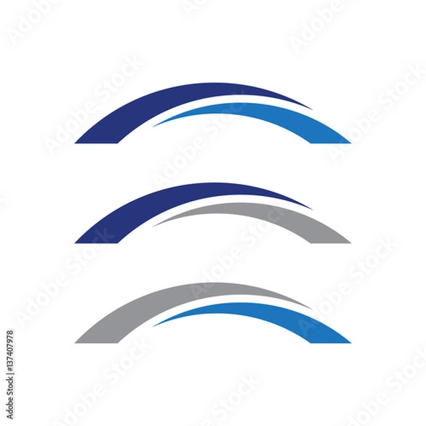 Fototapeta Simple Arch Bridge Logo