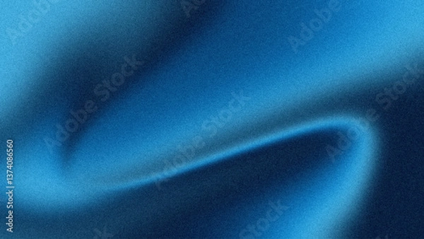 Obraz Blue background. Blue gradient background with grainy texture. Modern trendy color.