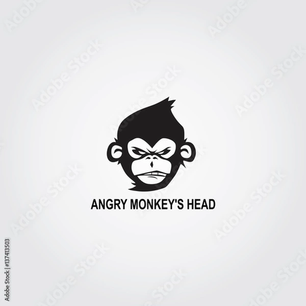 Fototapeta Angry Monkey's Head