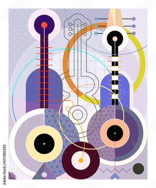 Obraz Guitar Poster Design