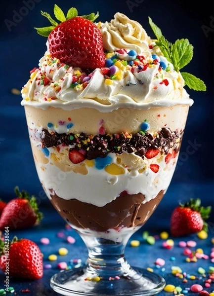 Obraz strawberry ice cream