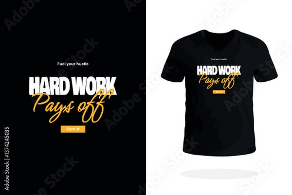 Obraz Hard Work Pays Off Gym Tee
