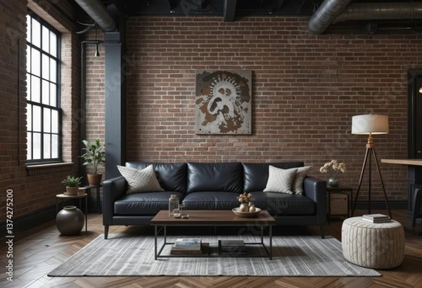 Fototapeta  Urban Loft with Raw Materials and a Modern Industrial Aesthetic