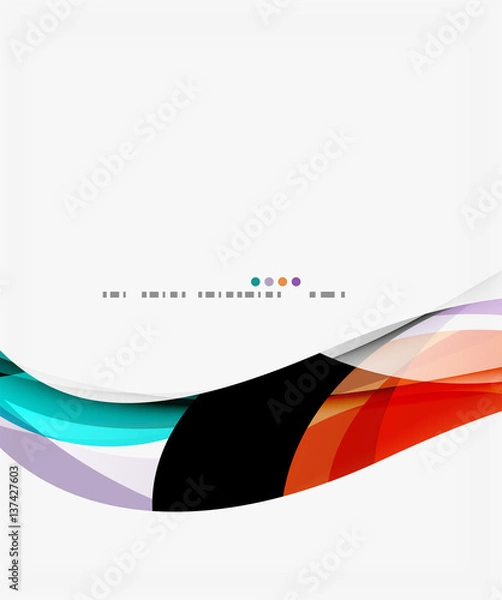 Obraz Business wave corporate template