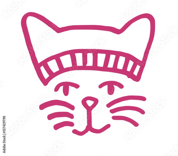 Obraz cat with a pussy hat