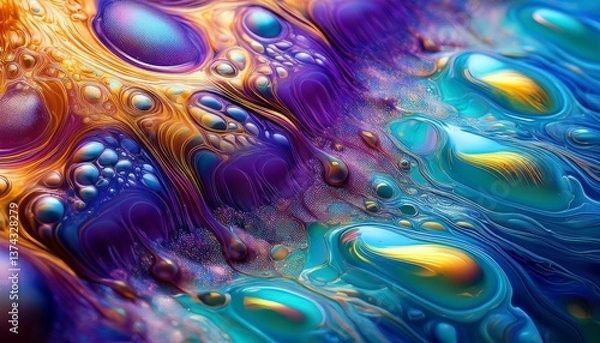 Obraz Iridescent Liquid Flow