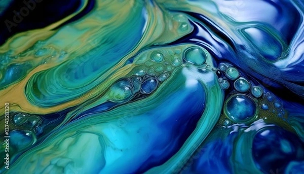 Obraz Iridescent Liquid Flow