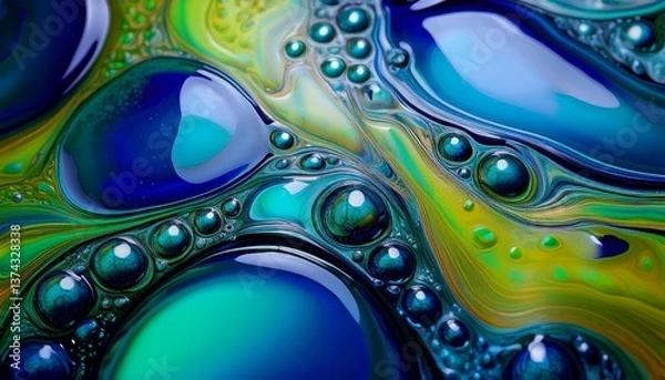 Obraz Iridescent Liquid Flow