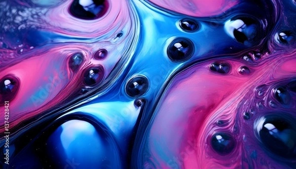 Obraz Iridescent Liquid Flow