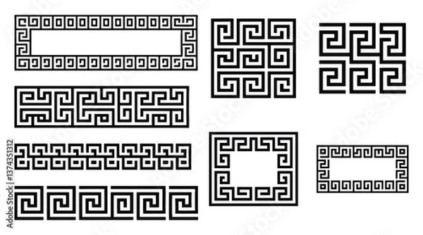 Obraz Greek Key Pattern Designs