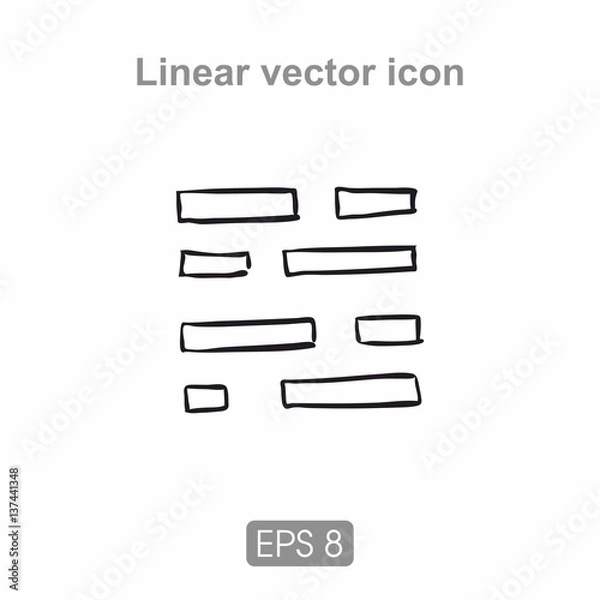 Fototapeta Schematic presentation of text