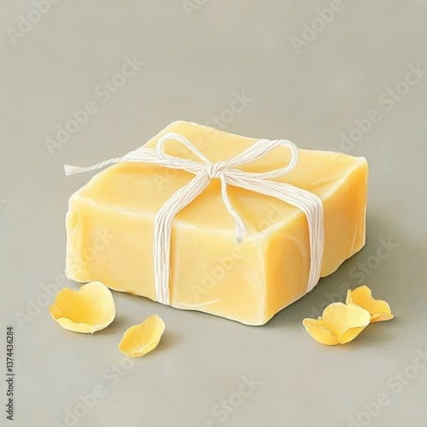 Obraz soap and yellow petals