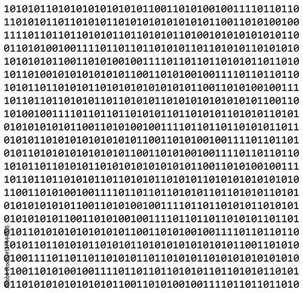 Fototapeta binary code zero one matrix white background beautiful banner wallpaper