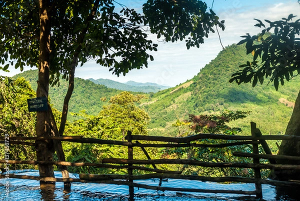 Obraz The idyllic Kuang Si Waterfall near Luang Prabang, Laos