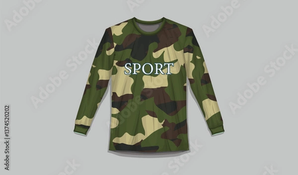 Obraz Army-Themed Digital Camouflage Jerseys