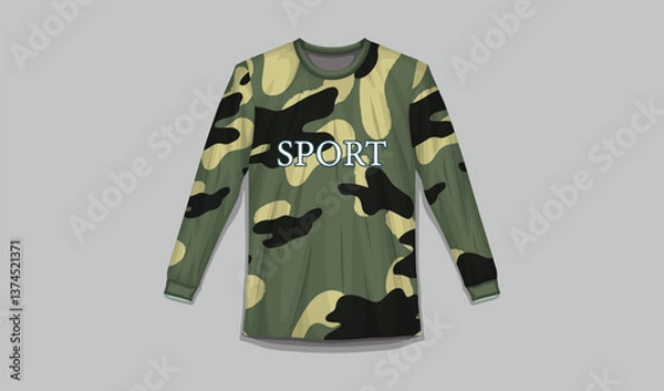 Obraz Army-Themed Digital Camouflage Jerseys