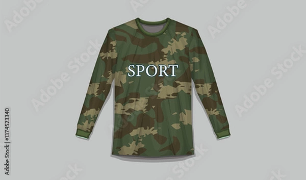 Obraz Army-Themed Digital Camouflage Jerseys