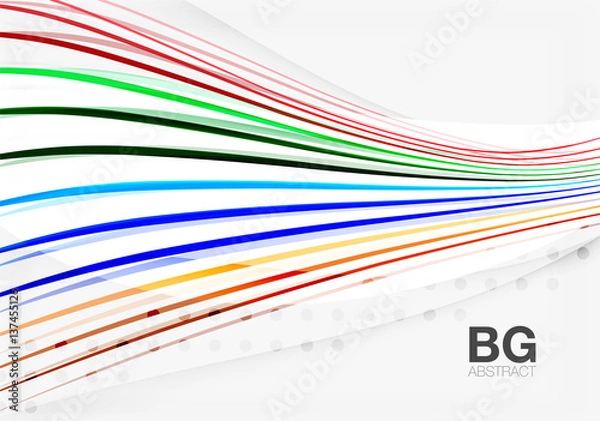 Obraz Wave lines abstract background