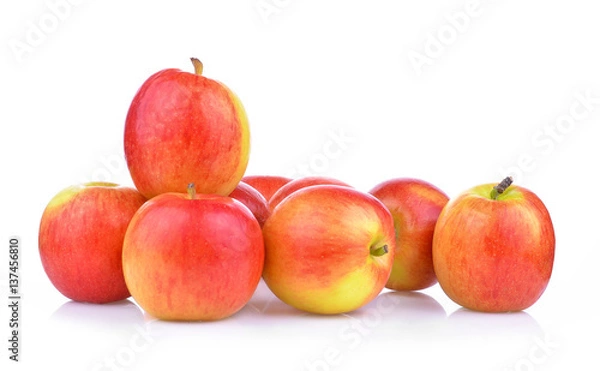 Fototapeta Apple isolated on white background.