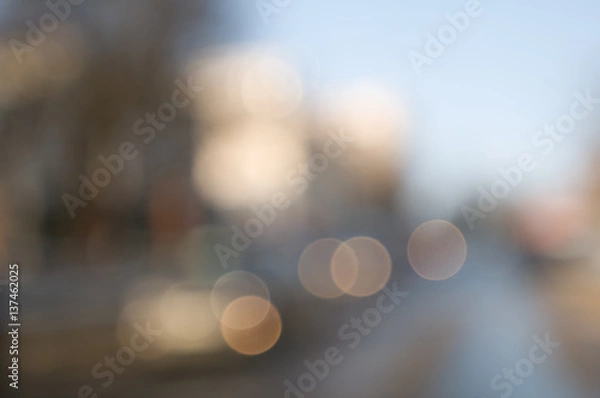 Fototapeta Traffic abstract background with blurry