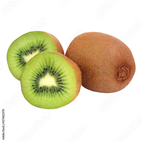 Obraz Fresh kiwi, kiwi pictures, kiwi products, healthy kiwi juice, kiwi juice advertisement, high-quality kiwi slice pictures.