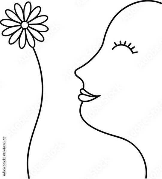 Obraz line art vectors ilustration