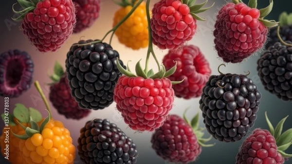 Obraz Background with berries