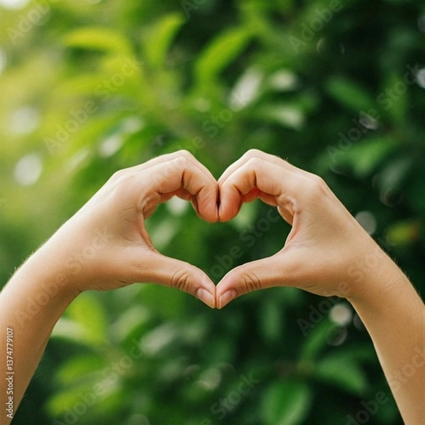 Obraz hands holding heart