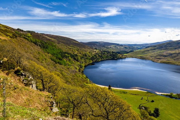 Obraz Lake Lough Tay in the Wicklow Mountains Ireland	
