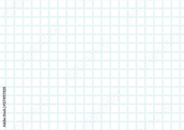 Fototapeta ドットの格子柄パターン背景 ブルー