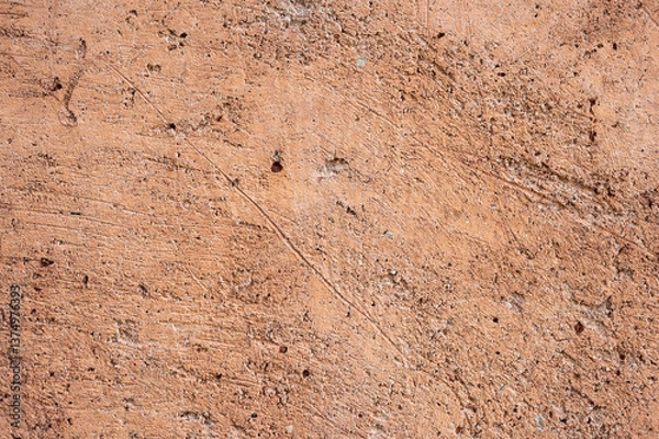 Obraz Full frame shot of an earthen wall texture of clay house structure.