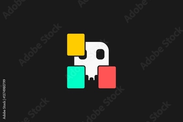 Obraz Cards skeleton isolated