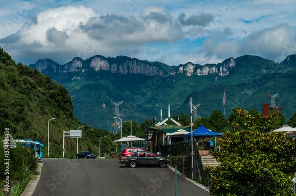 Fototapeta Three Gorges Dam, dam on the Yangtze River (Chang Jiang) just west of the city of Yichang in Hubei province, China.