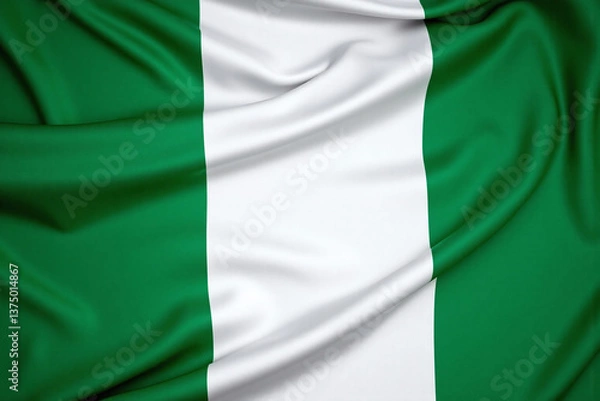 Obraz the flag of nigeria