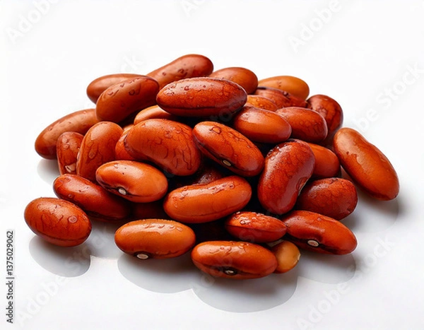 Fototapeta Beans on a white background 