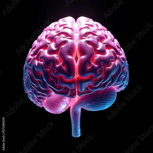Fototapeta Abstract image of human brain anatomy