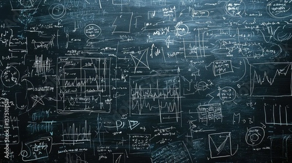 Fototapeta mathematical work in topology and celestial mechanics.