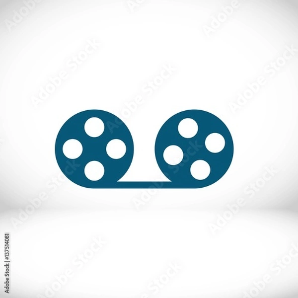 Fototapeta video icon stock vector illustration flat design