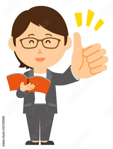 Fototapeta 女性塾講師_いいねグッド