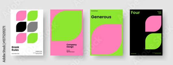 Fototapeta Isolated Book Cover Design. Abstract Brochure Template. Modern Banner Layout. Business Presentation. Background. Flyer. Poster. Report. Newsletter. Portfolio. Leaflet. Catalog. Advertising