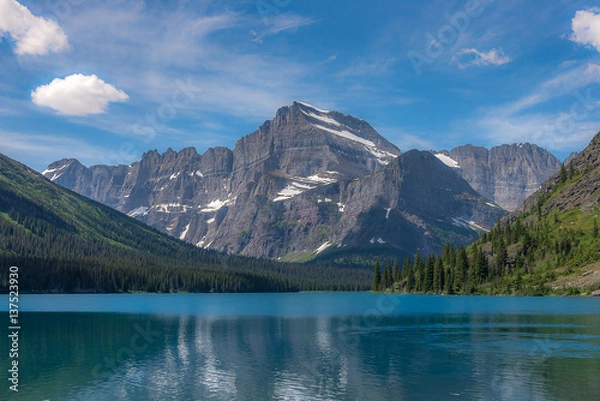 Obraz Scenic view in Glacier National Park