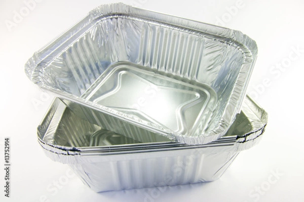 Obraz stack of square catering trays