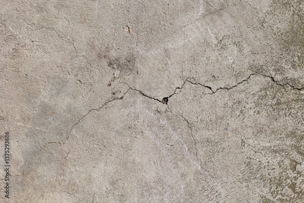 Fototapeta Background of destroyed concrete path, gray concrete, concrete texture, close-up. Natural photo. Old concrete slab