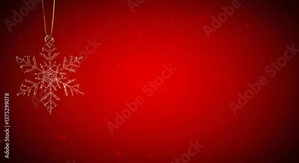 Obraz Christmas Red Background