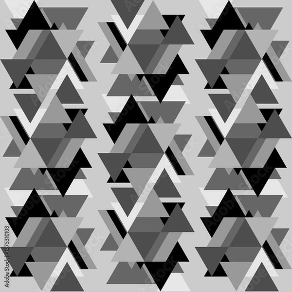 Fototapeta seamless geometric pattern with triangles