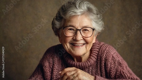 Obraz portrait of a senior woman